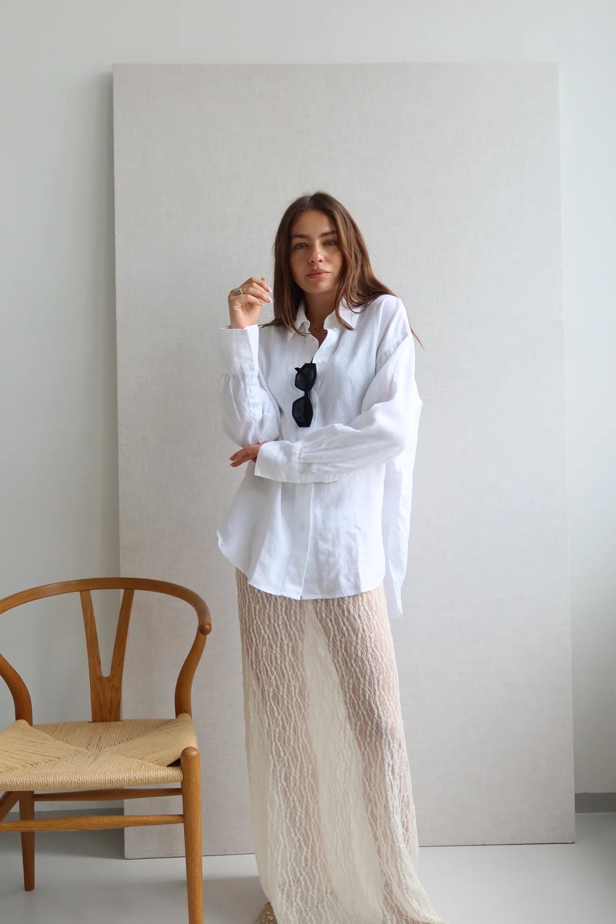 sukně Lilli lace - offwhite