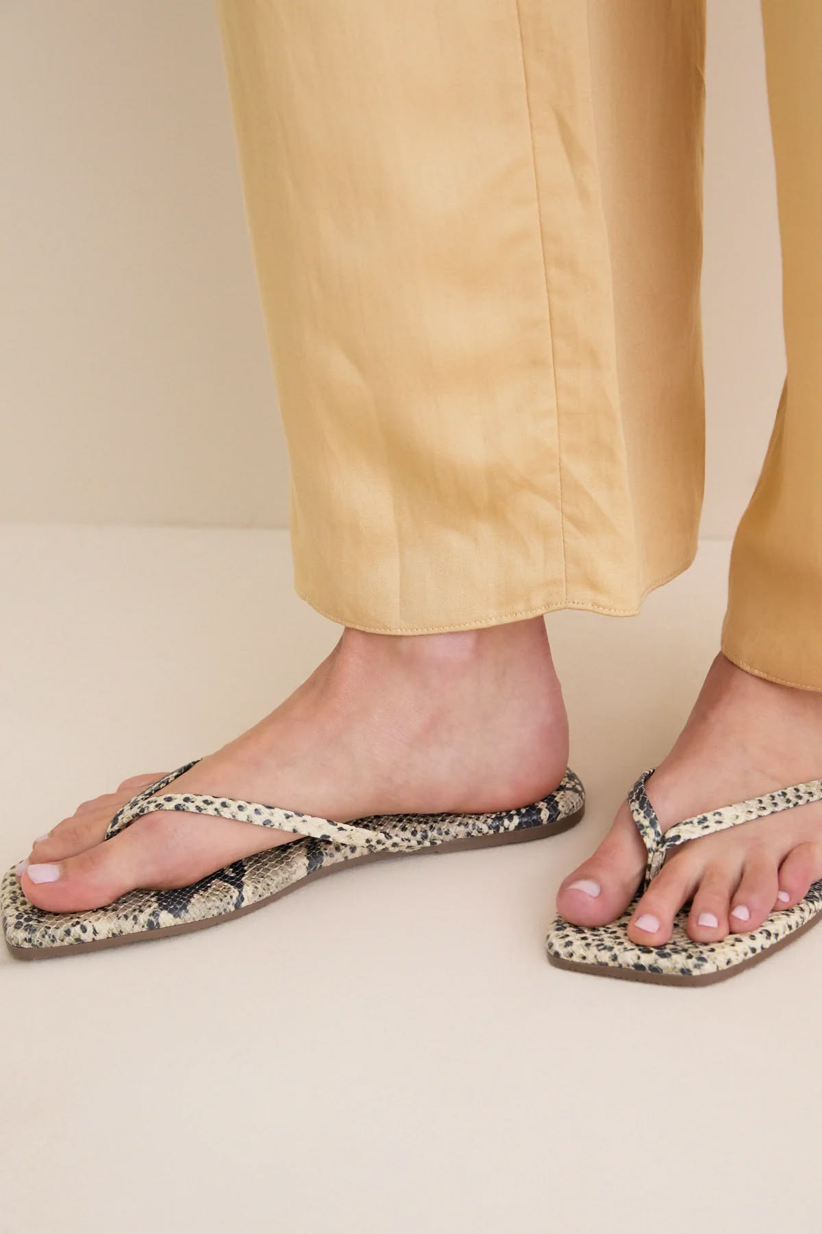 flip flops Square Toe Exotics - Sandsnake