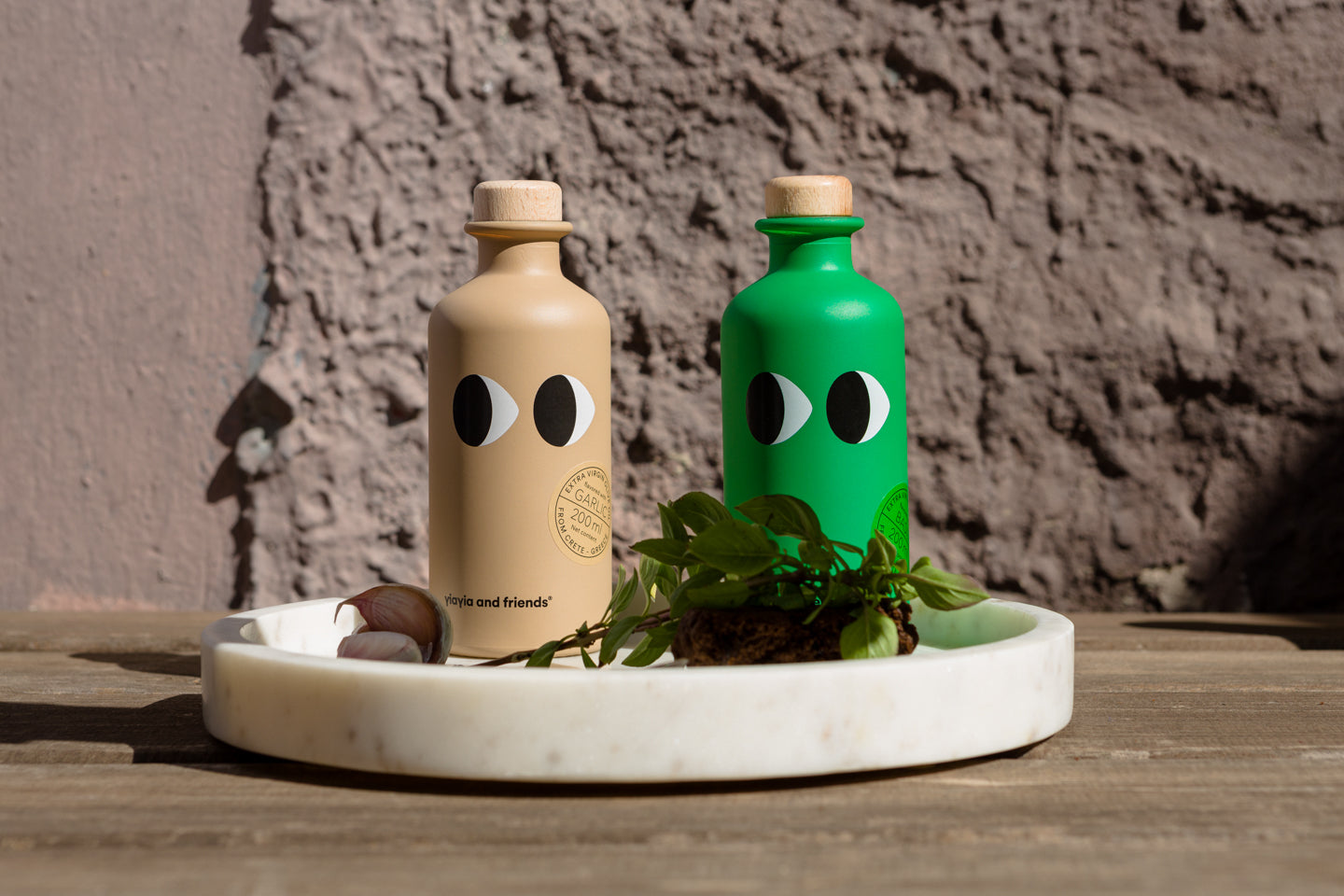 Extra Virgin Olive Oil with basil