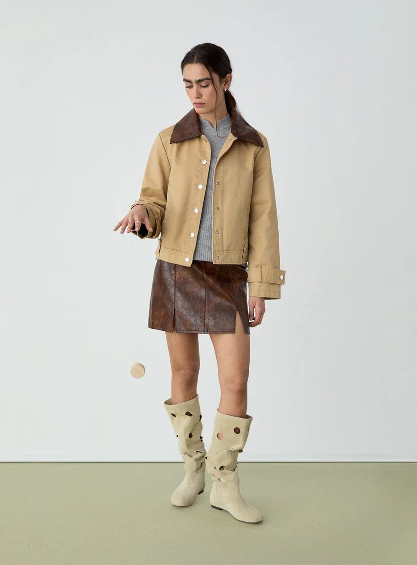 bunda braidy beige jacket