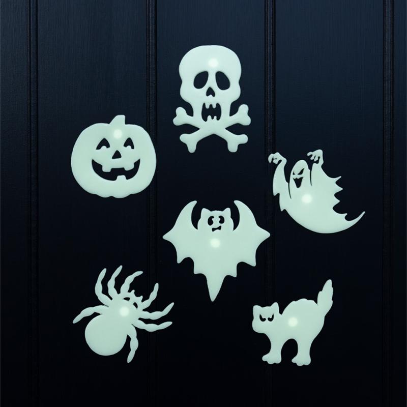 glow in the dark sticker spooky