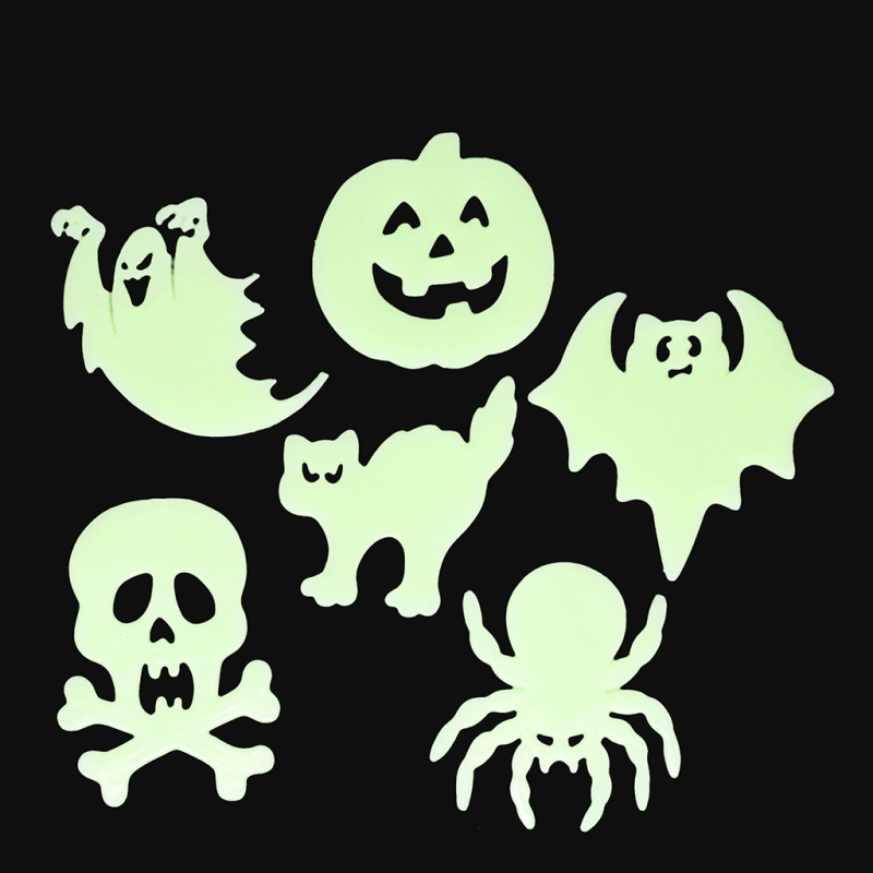 glow in the dark sticker spooky