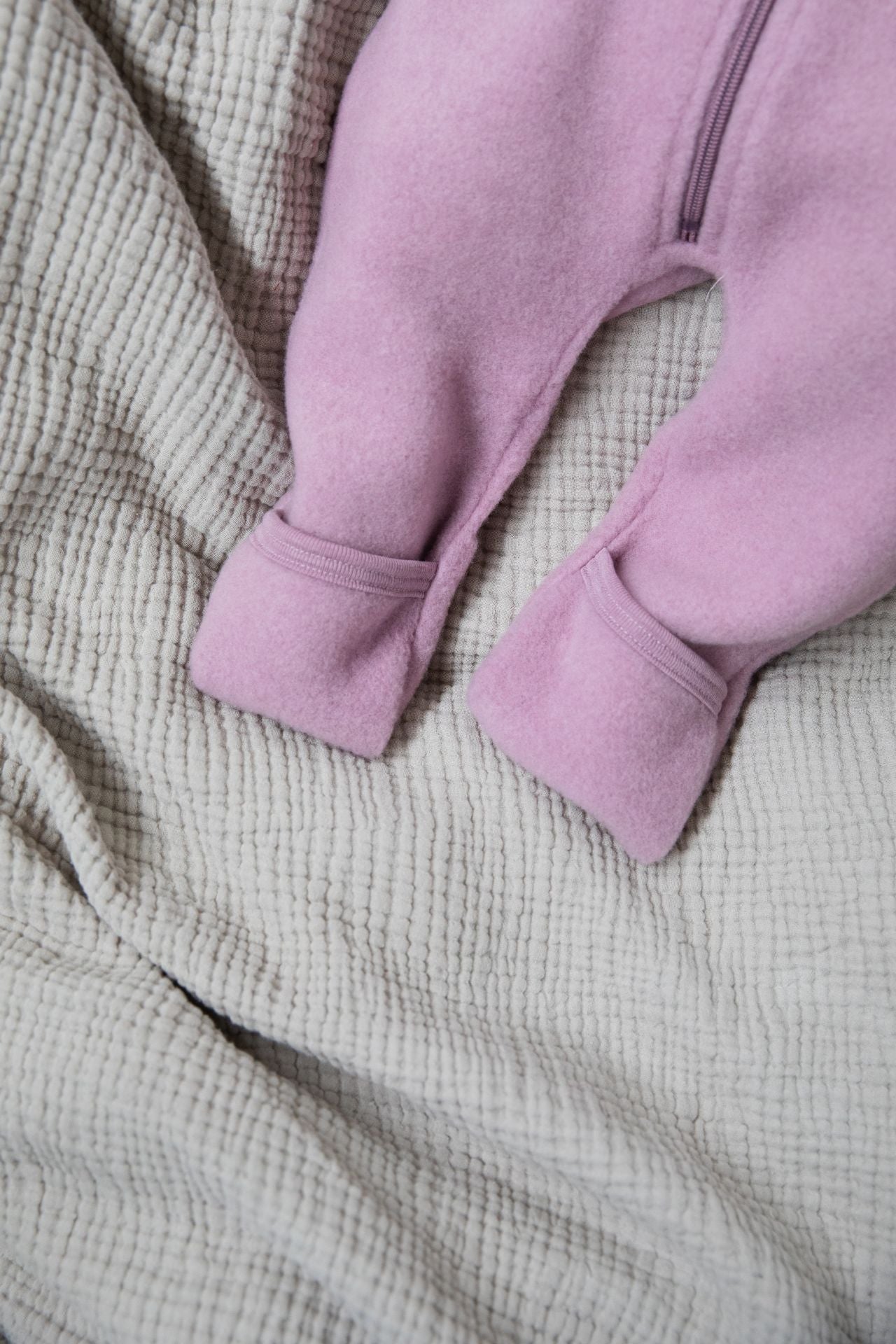 walnut woolen jumpsuit with zipper