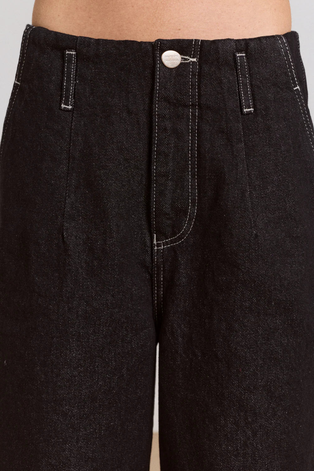 kalhoty loose fit pascal jeans black wash