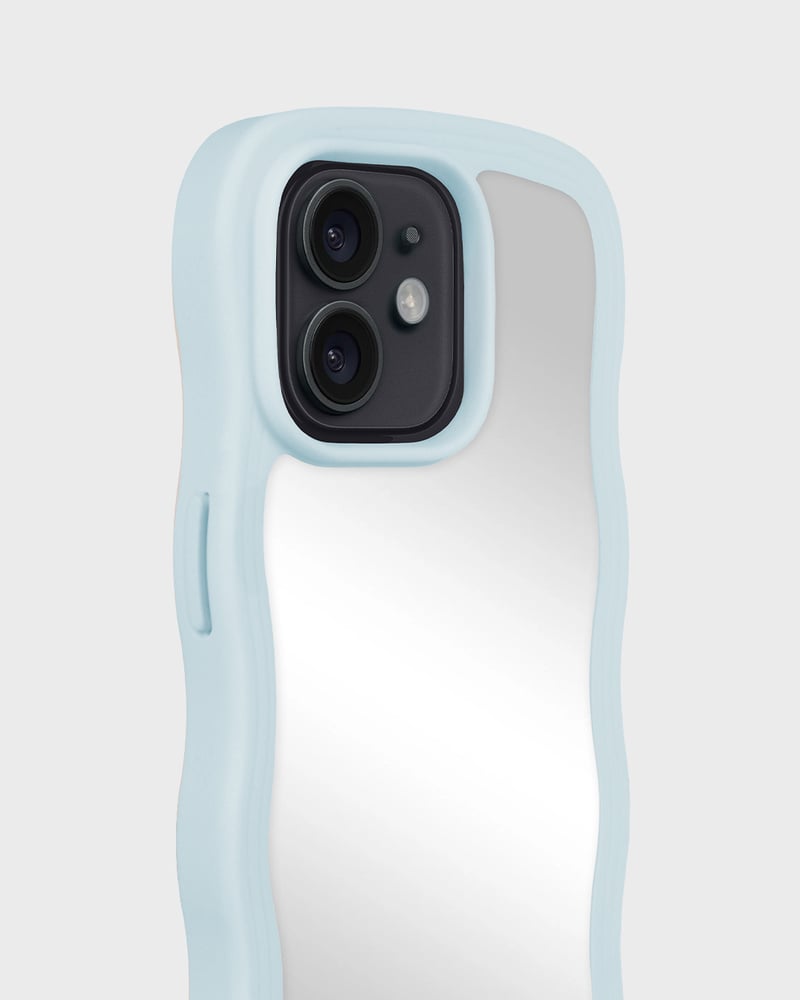 kryt na mobil Wavy mineral blue/mirror
