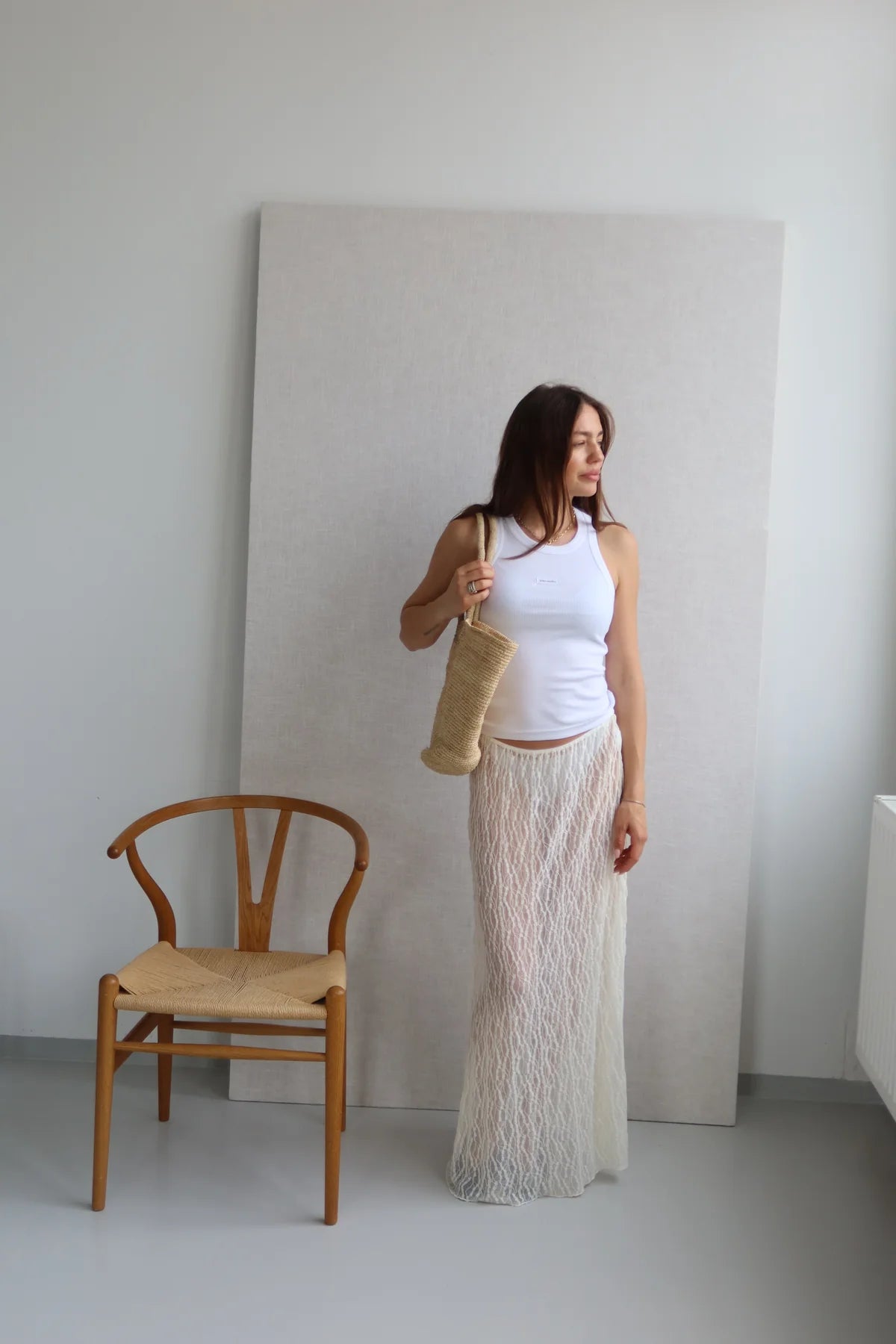 sukně Lilli lace - offwhite