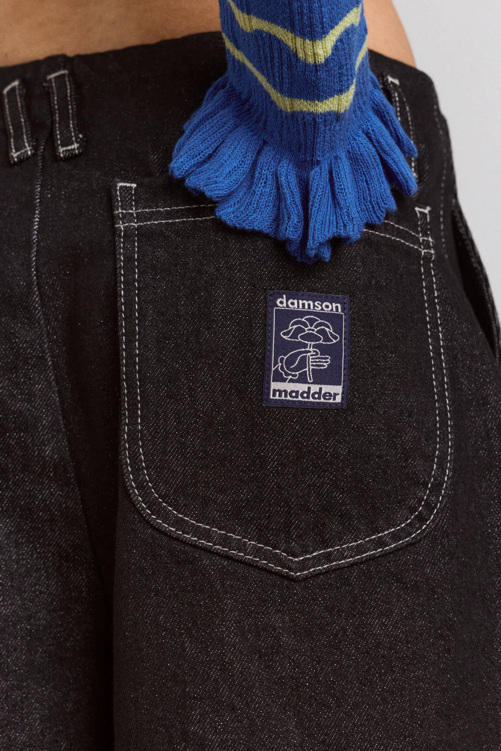 kalhoty loose fit pascal jeans black wash