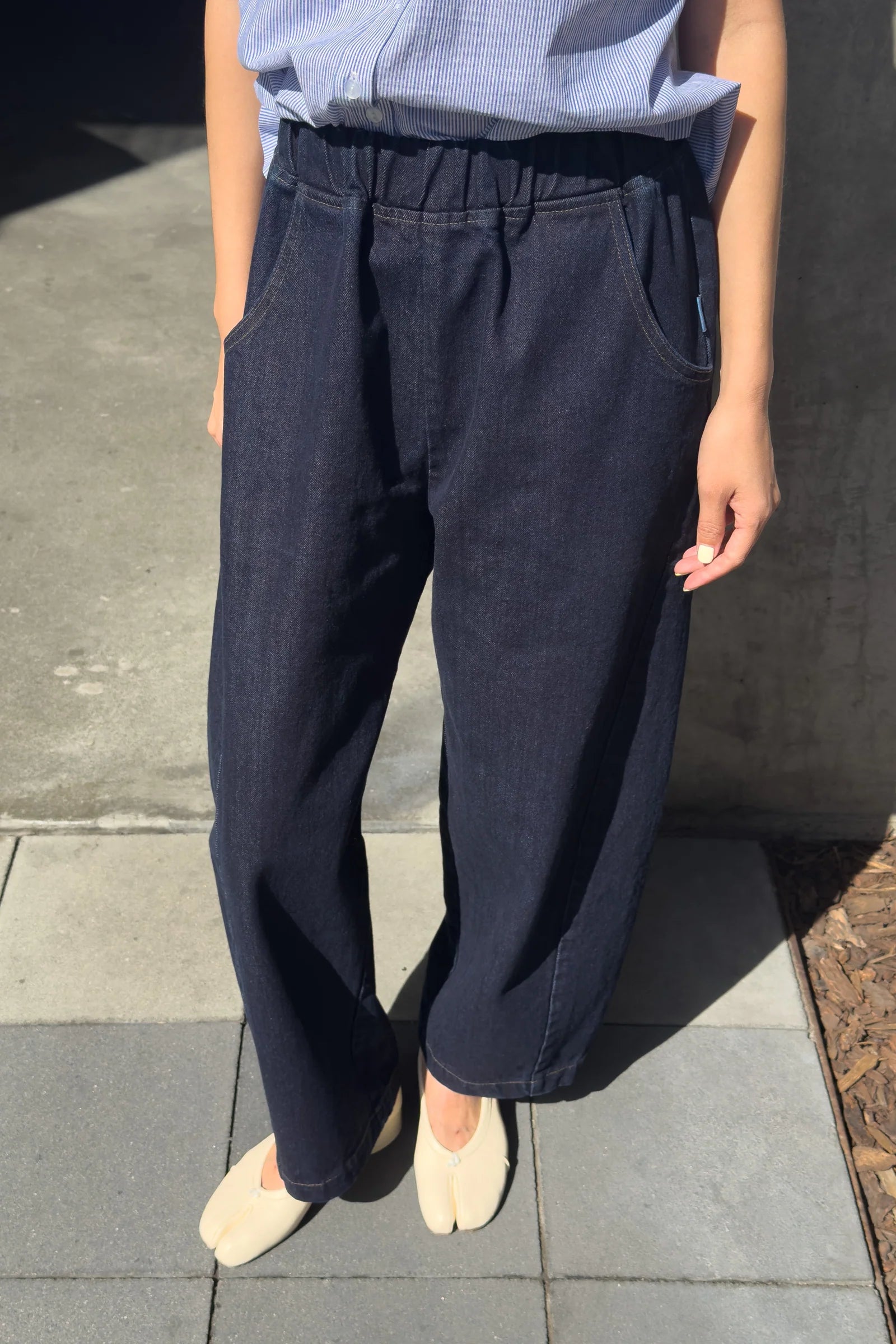 Arc raw denim pants