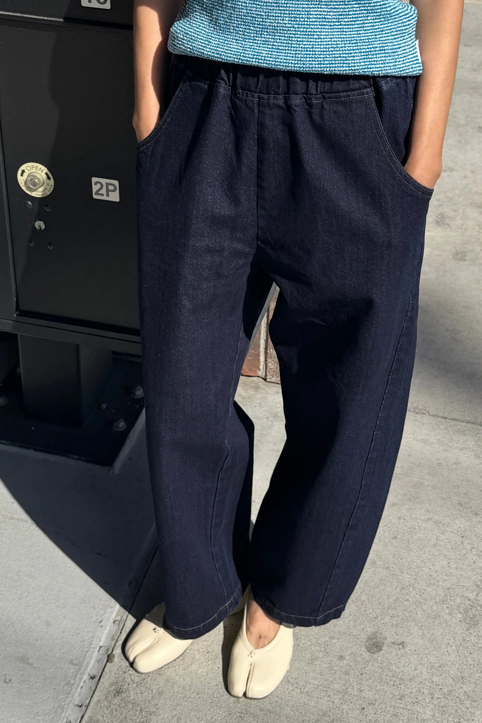 Arc raw denim pants