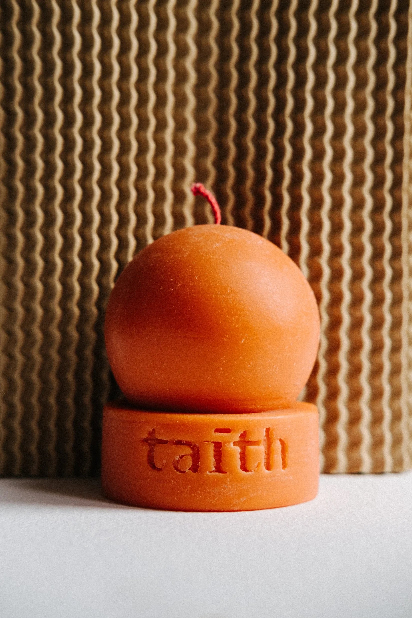 Lu terracotta candle