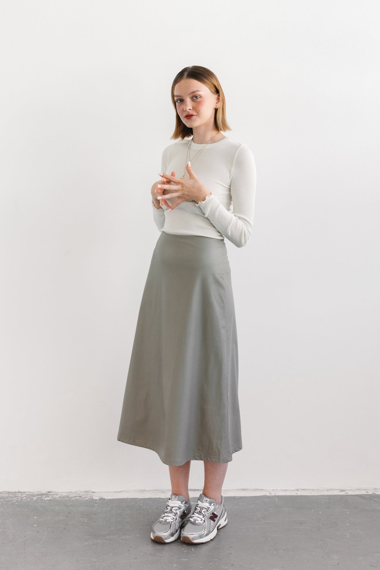 Gaia skirt sage