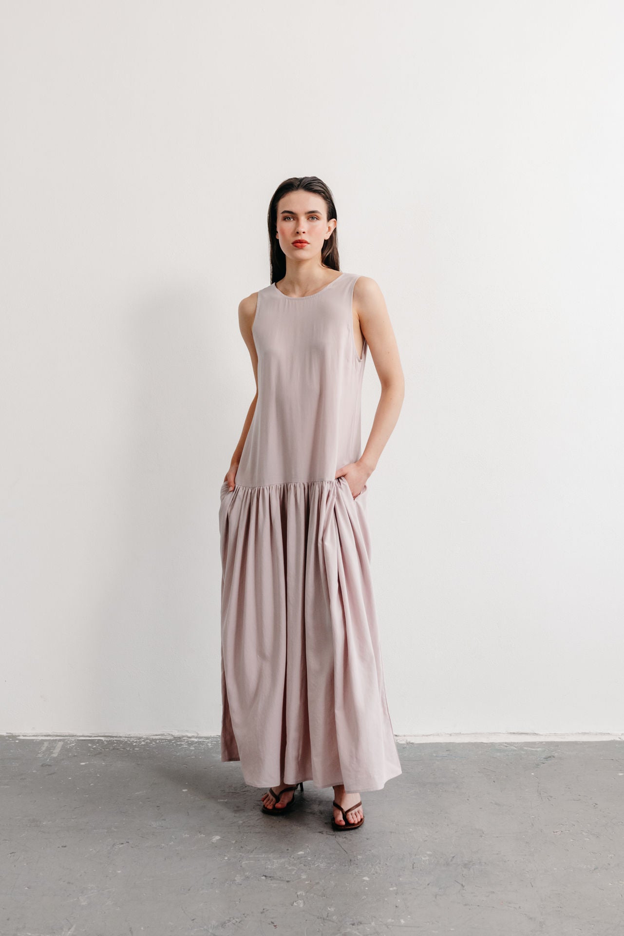 Chloe dress dusk pink