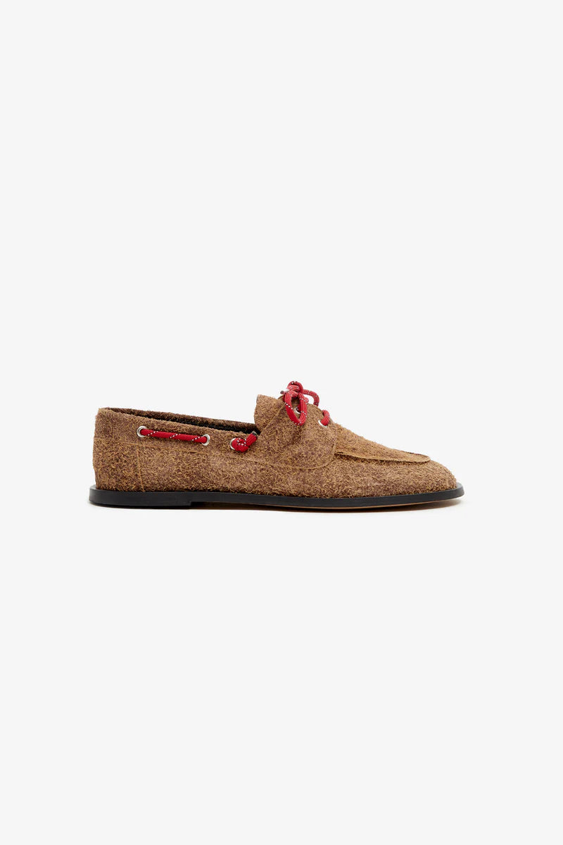 moccasins Ariete suede hairy caramel