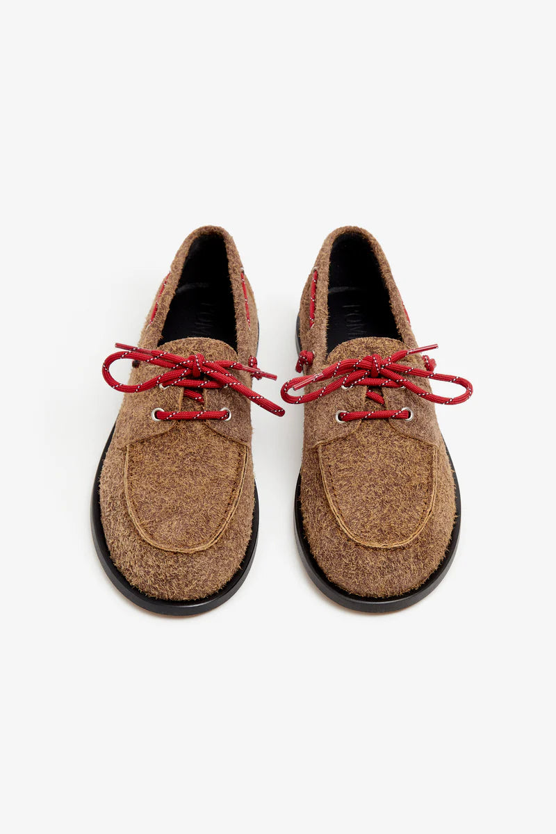 moccasins Ariete suede hairy caramel