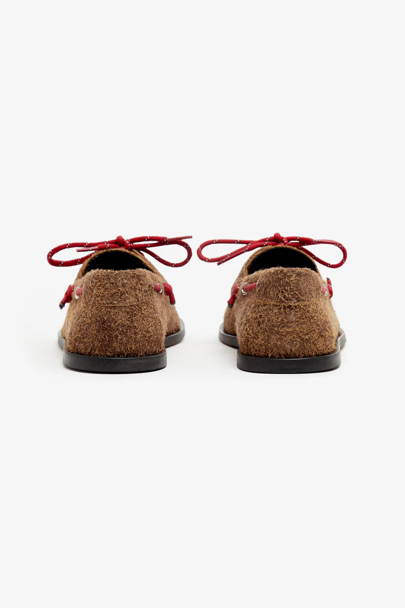 moccasins Ariete suede hairy caramel