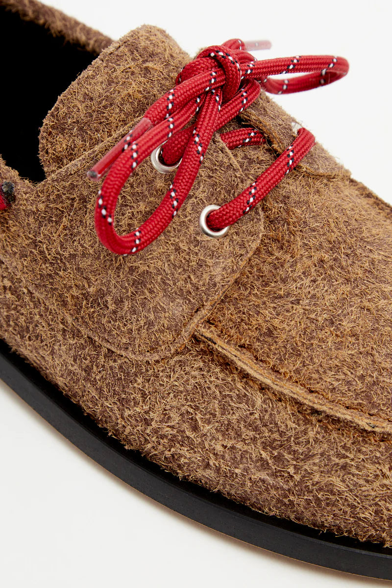 moccasins Ariete suede hairy caramel