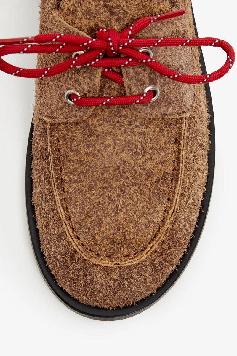 moccasins Ariete suede hairy caramel