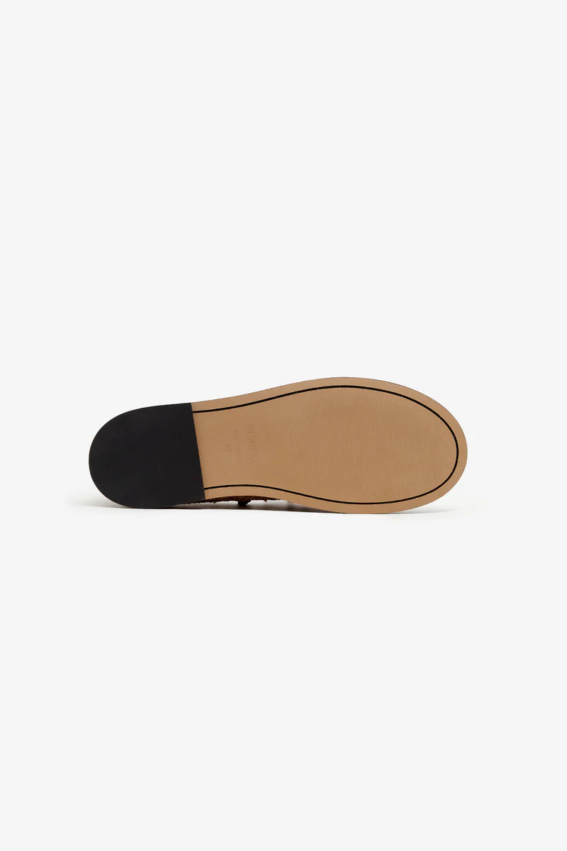 Vega antique black moccasins