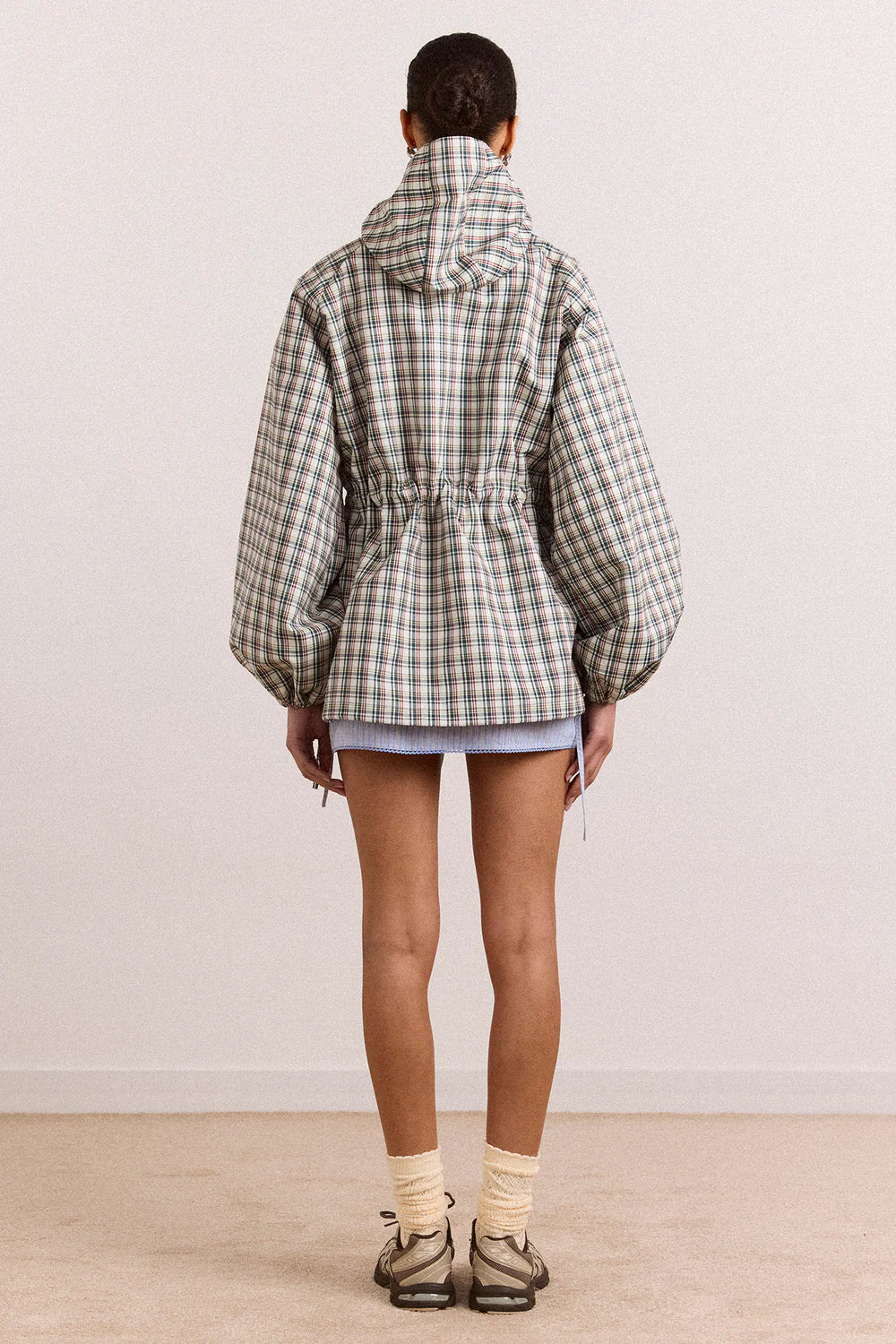 bunda Liu raincoat - Elderberry Check