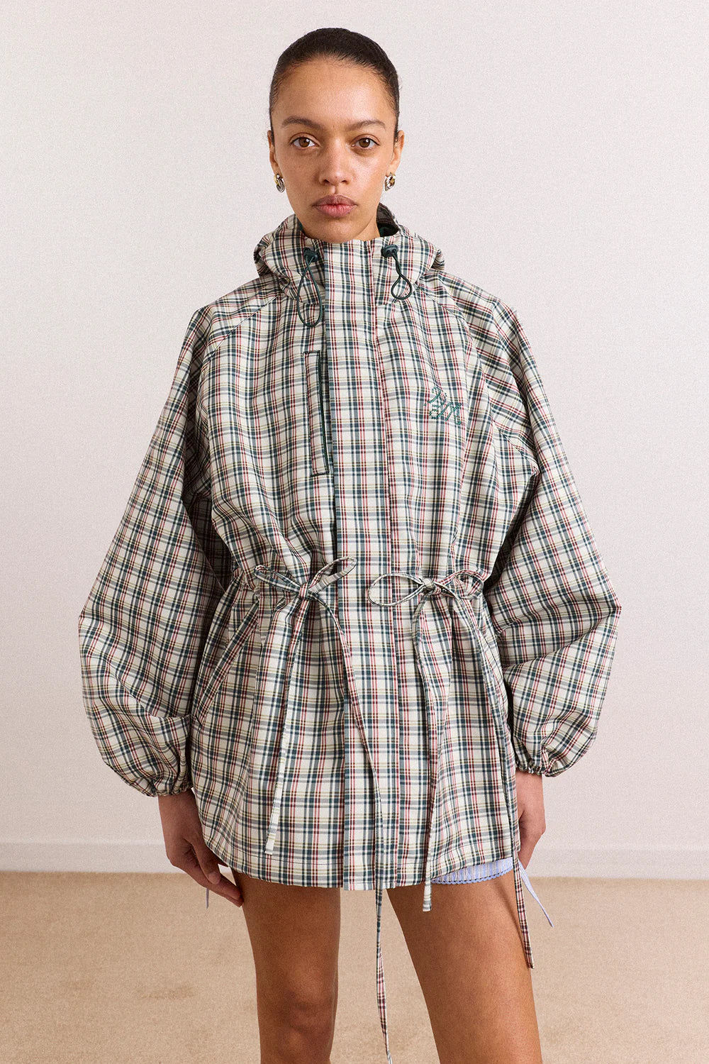 bunda Liu raincoat - Elderberry Check