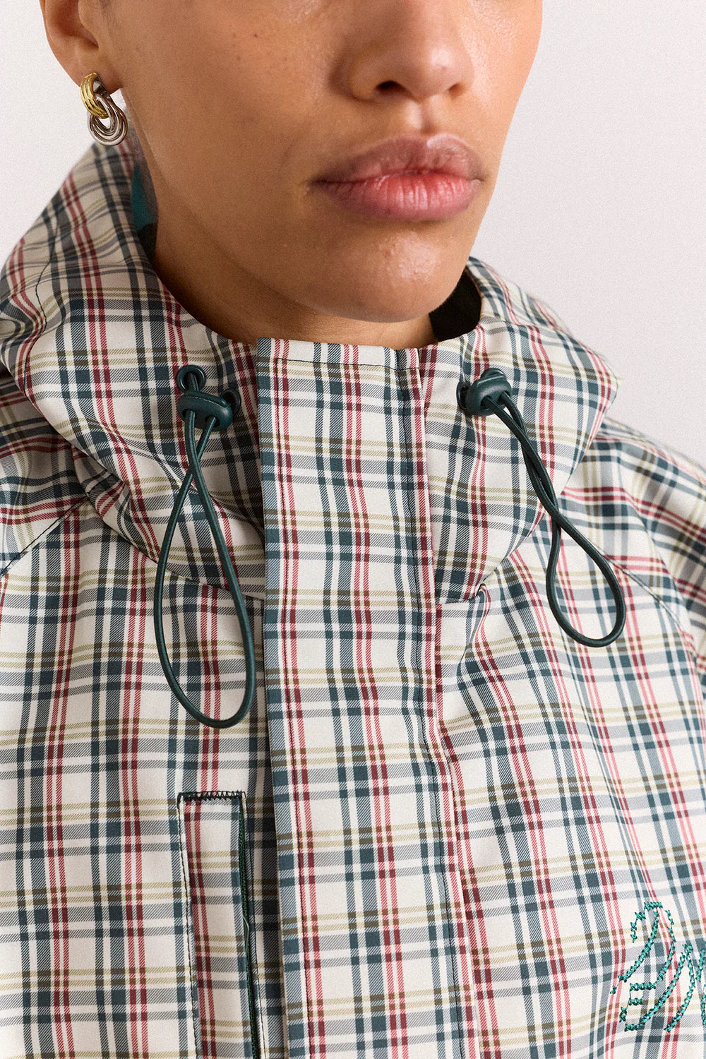 bunda Liu raincoat - Elderberry Check