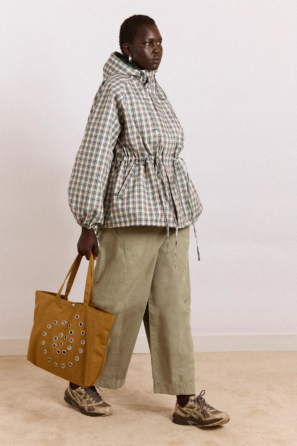 bunda Liu raincoat - Elderberry Check