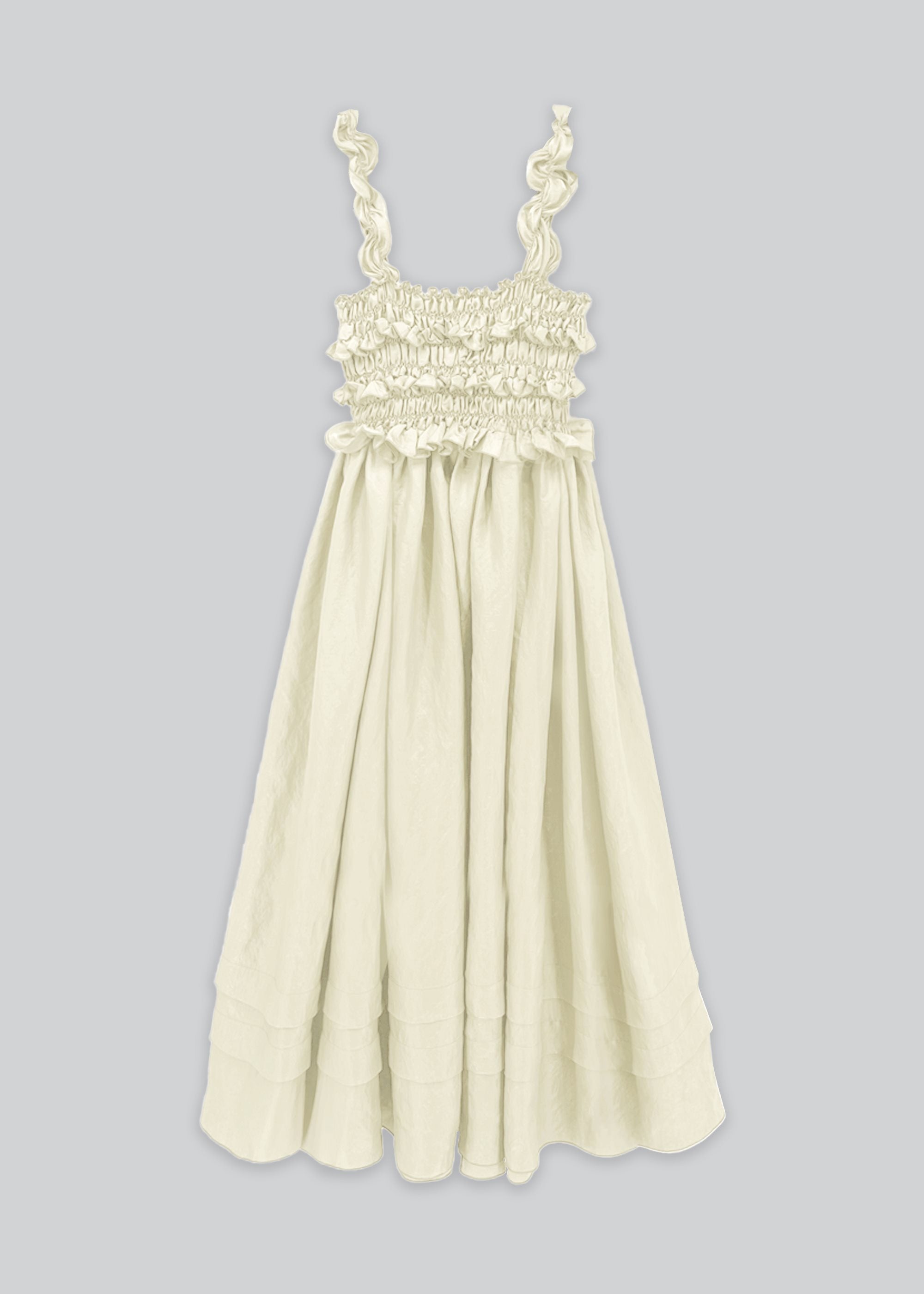 Linen Ruffle Sundress dress
