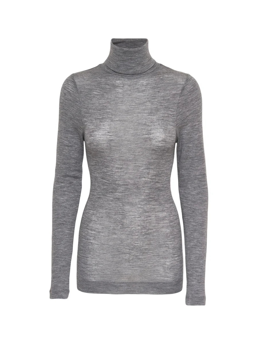turtleneck Woolen Lola gray melange