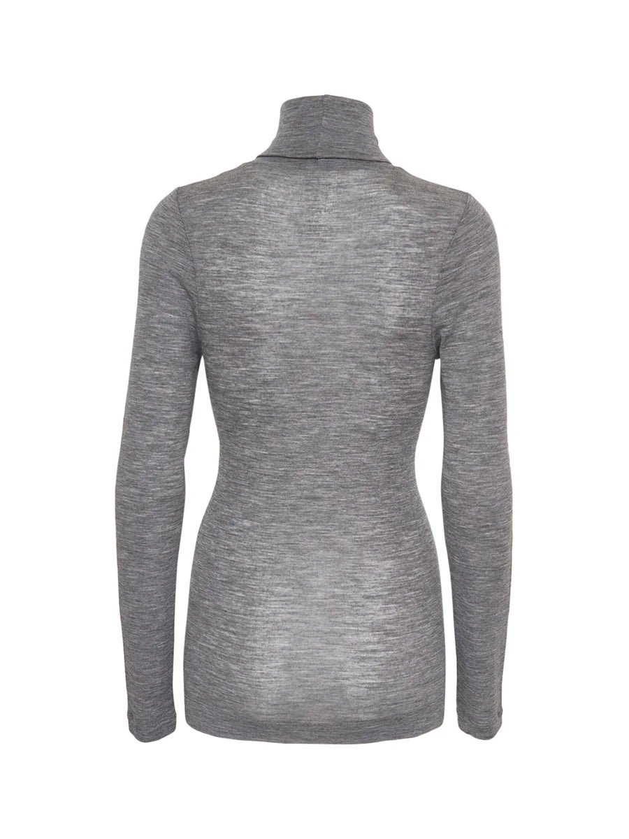 turtleneck Woolen Lola gray melange