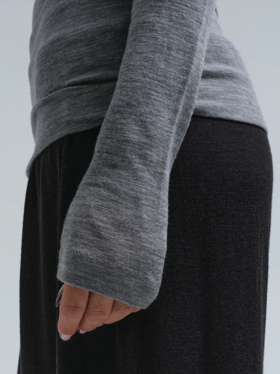 turtleneck Woolen Lola gray melange
