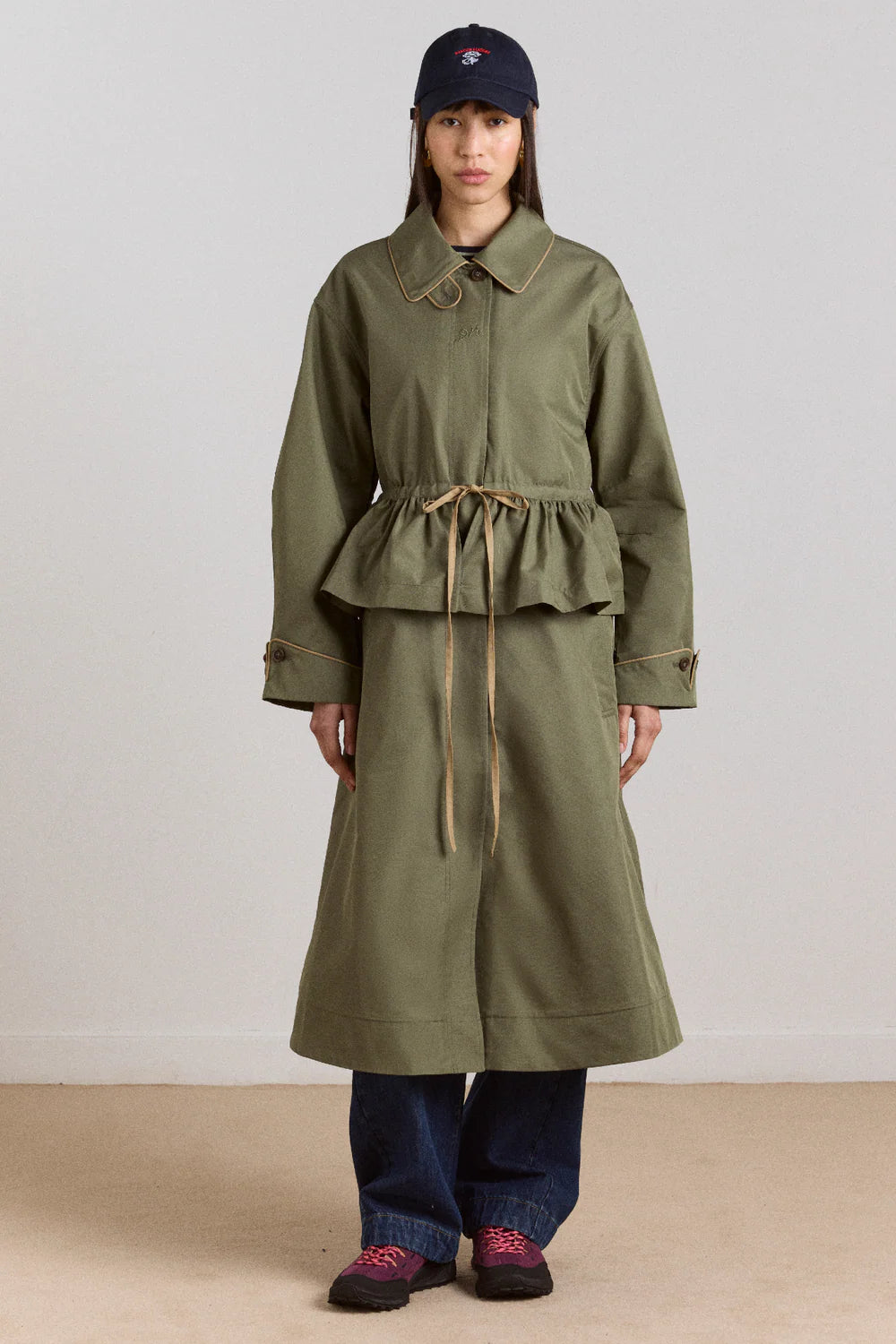 multi-kabát myrtle trench sage