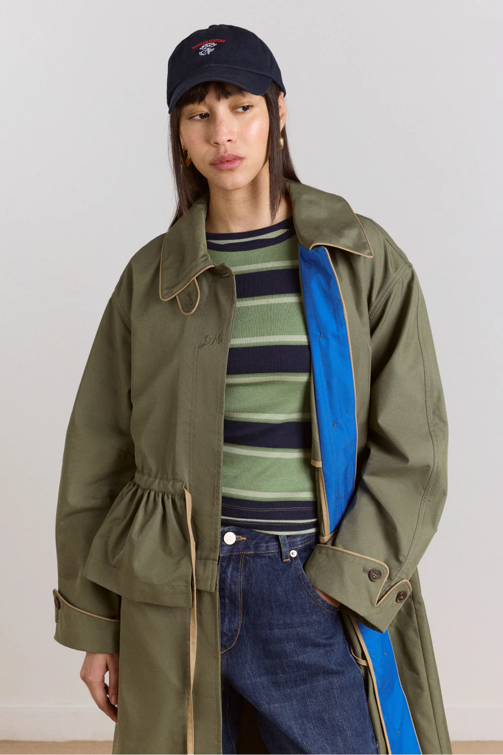 multi-kabát myrtle trench sage