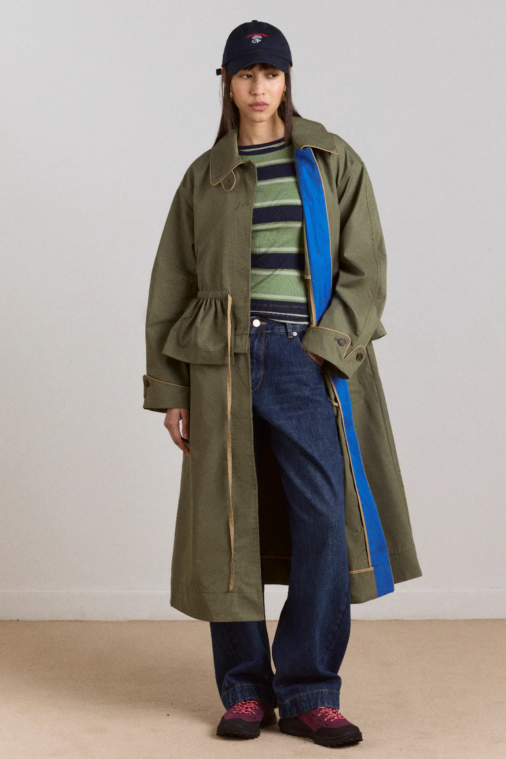 multi-kabát myrtle trench sage