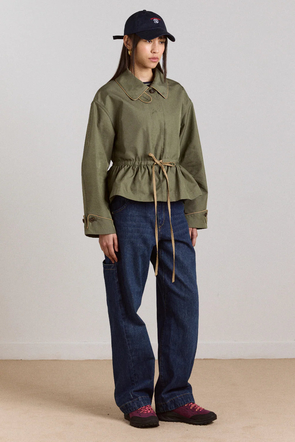 multi-kabát myrtle trench sage