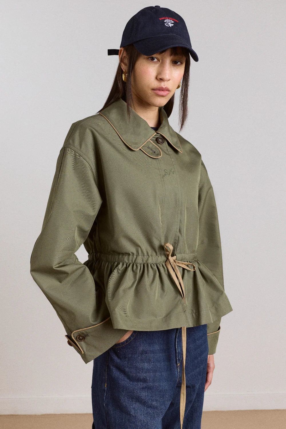 multi-kabát myrtle trench sage