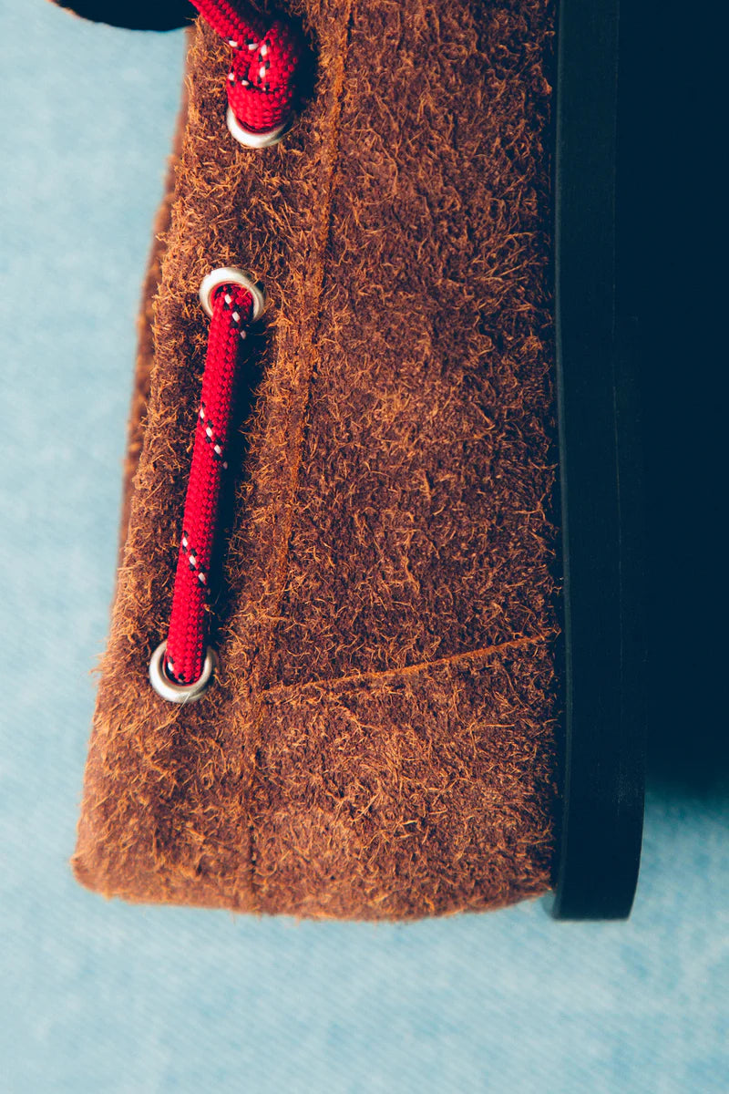 moccasins Ariete suede hairy caramel