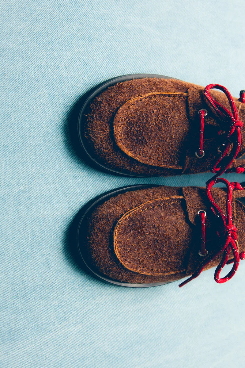 moccasins Ariete suede hairy caramel
