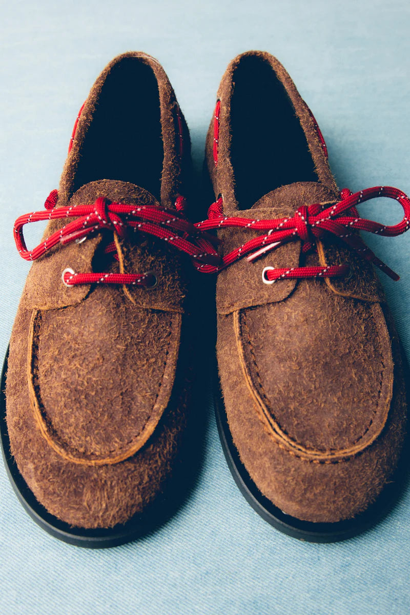 moccasins Ariete suede hairy caramel