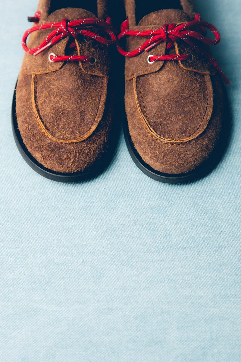 moccasins Ariete suede hairy caramel