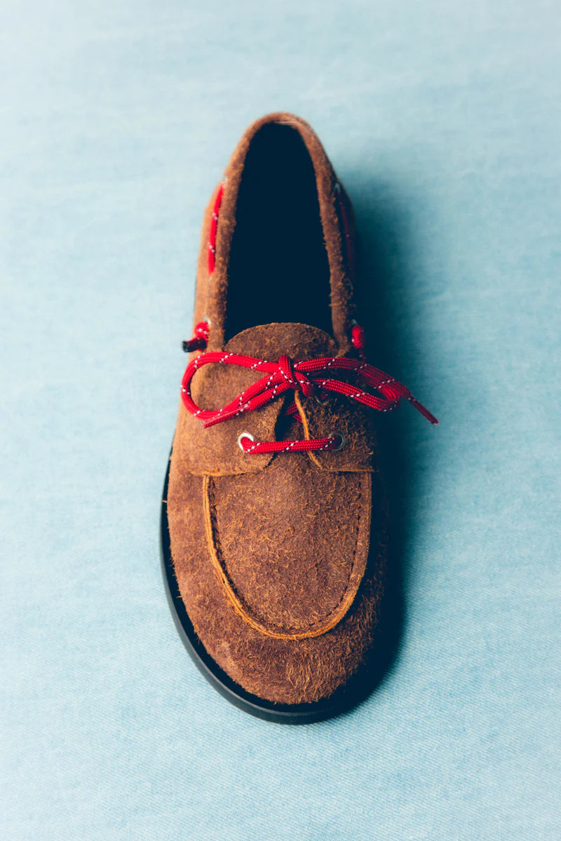 moccasins Ariete suede hairy caramel