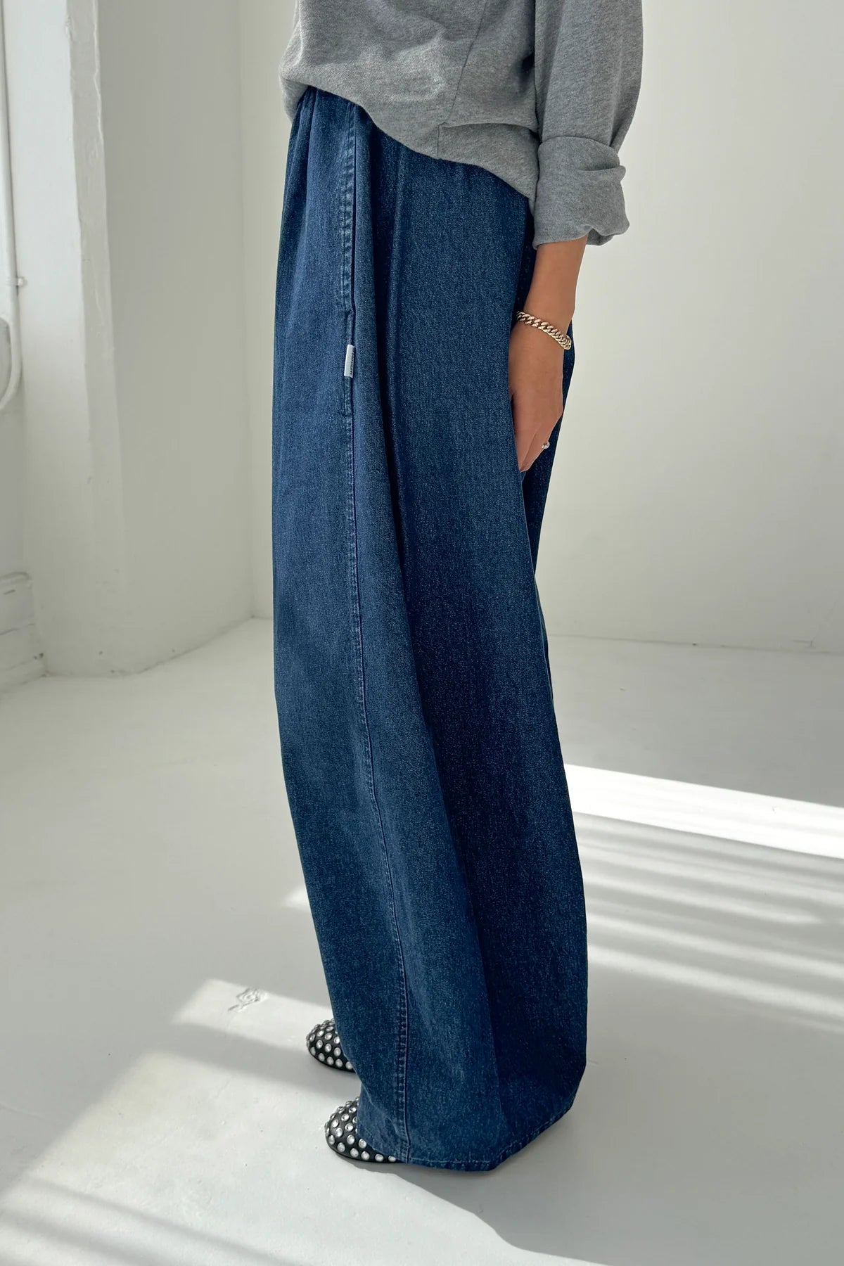 kalhoty Parachute denim blue