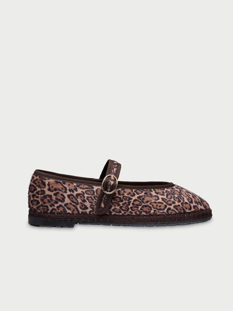 baleríny Pierre Leopard Brown
