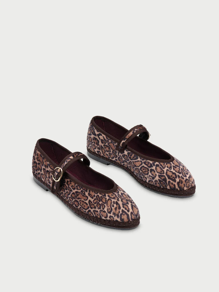 baleríny Pierre Leopard Brown