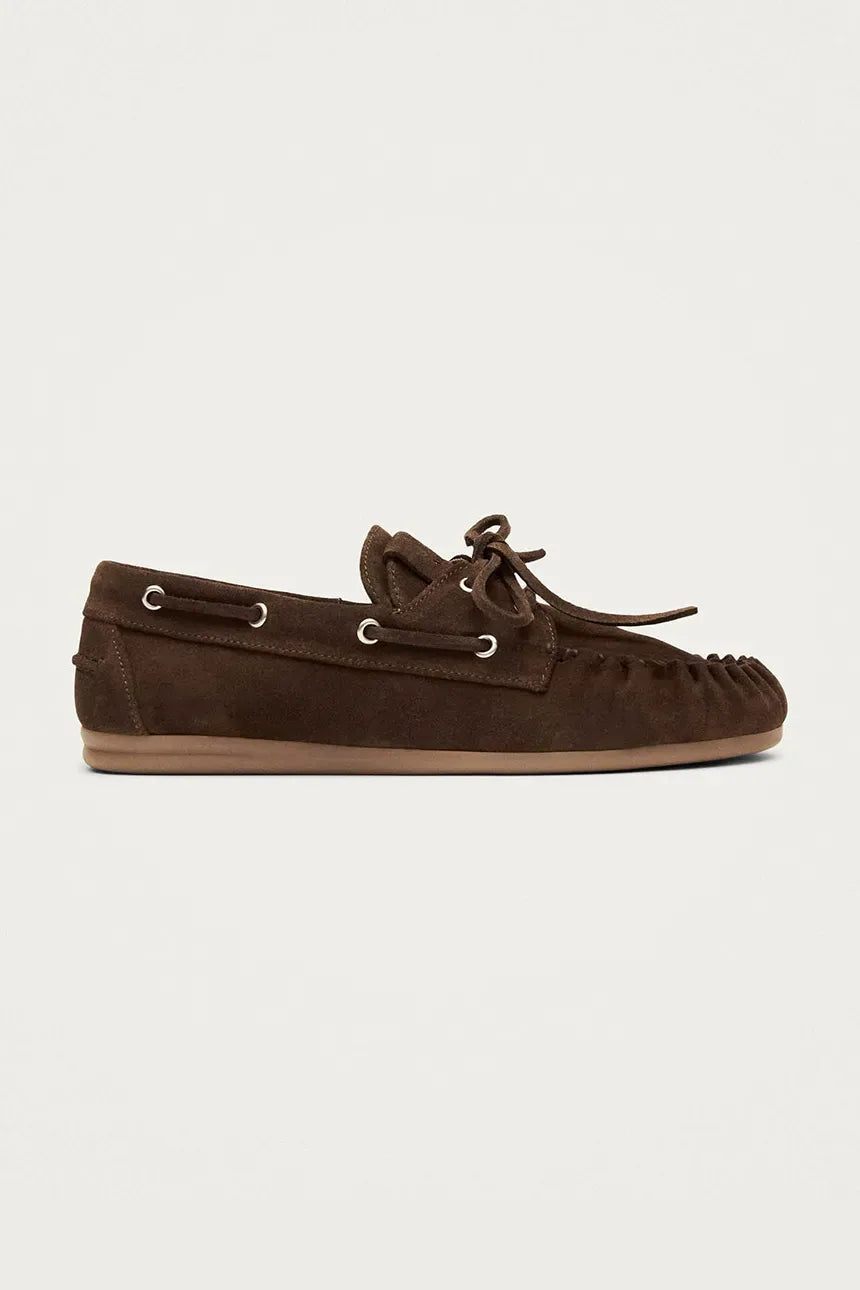 mokasíny rowan suede brown leather