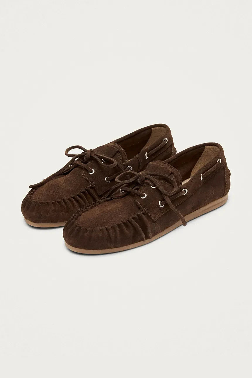 mokasíny rowan suede brown leather