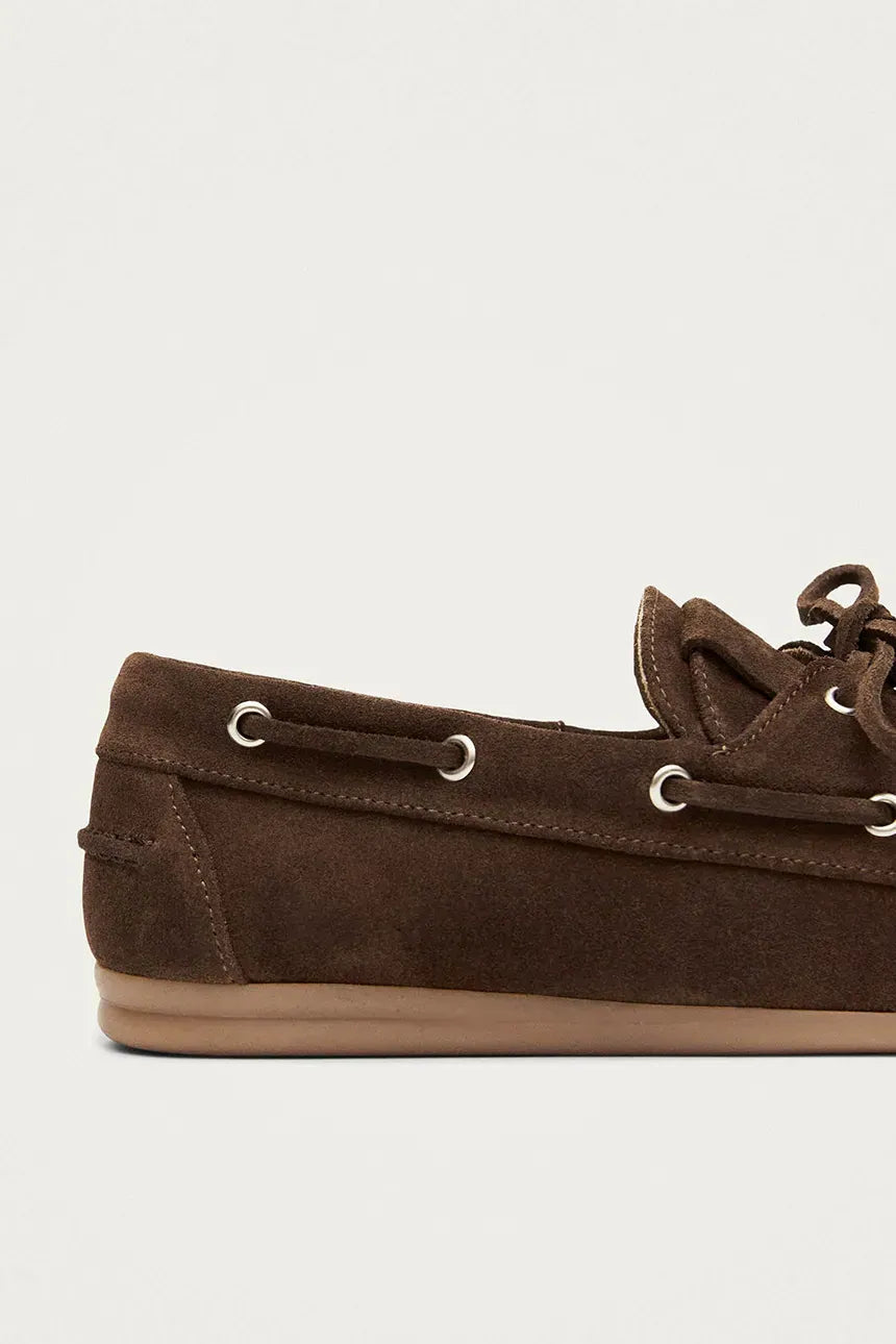 mokasíny rowan suede brown leather