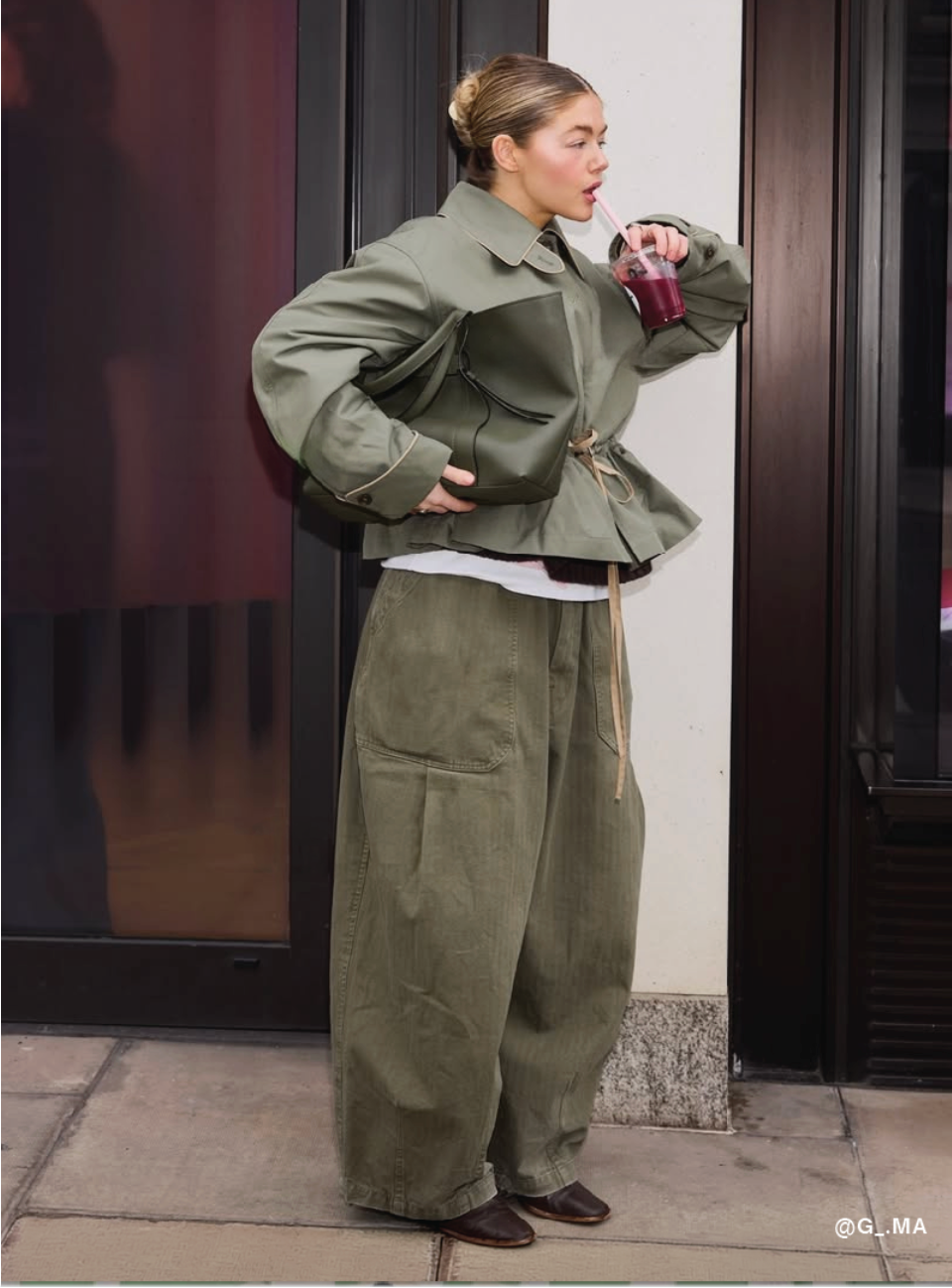 multi-kabát myrtle trench sage