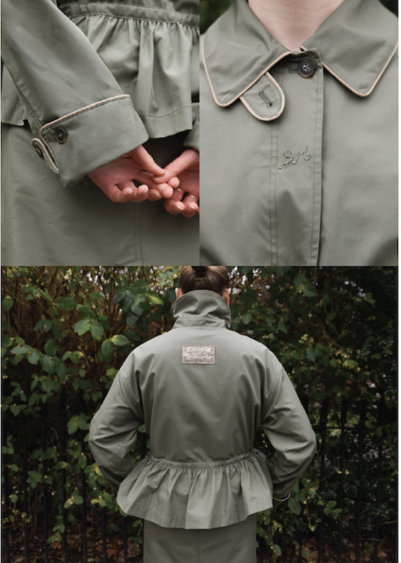multi-kabát myrtle trench sage