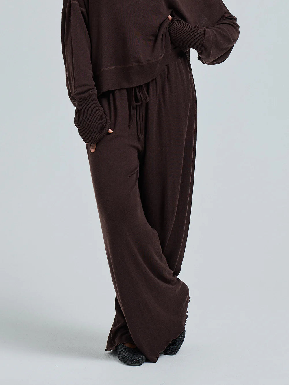 Barbera dark brown trousers