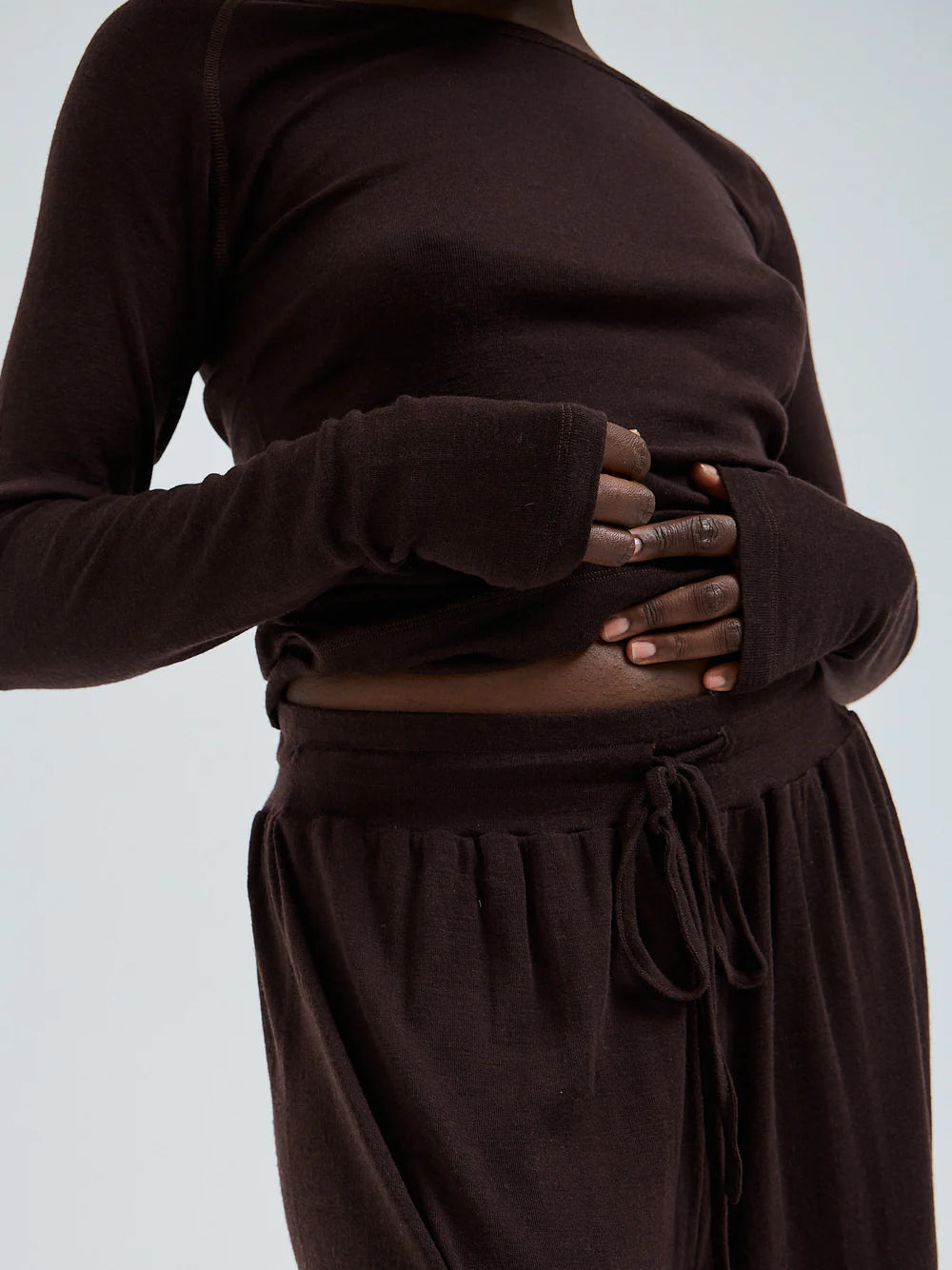 Barbera dark brown trousers